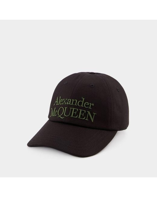 Alexander McQueen Black Stacked Cap for men