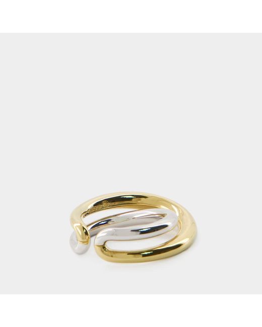 Charlotte Chesnais Metallic Initial Ring