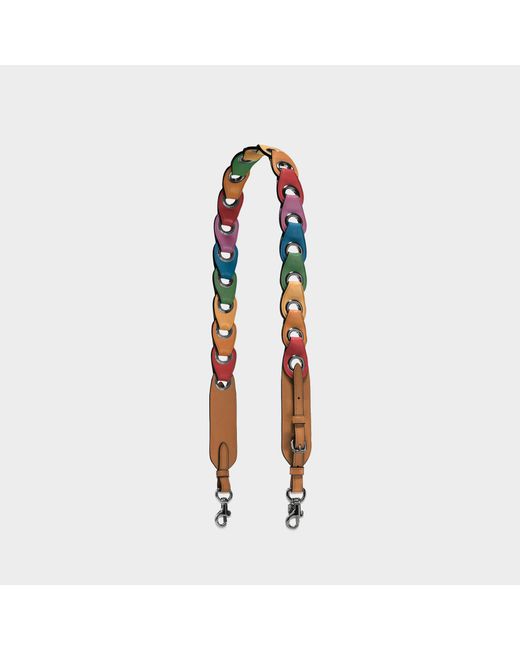 COACH Rainbow Strap Bag In Rainbow Calfskin Lyst