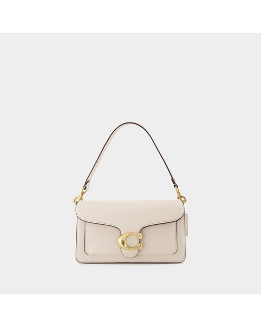COACH Tabby 26 Hobo Bag Cream Leather in White Lyst Canada