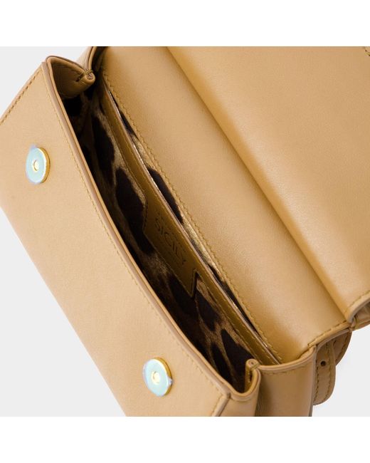 Dolce & Gabbana Sicily Crossbody Bag - - Leather - Caramello in