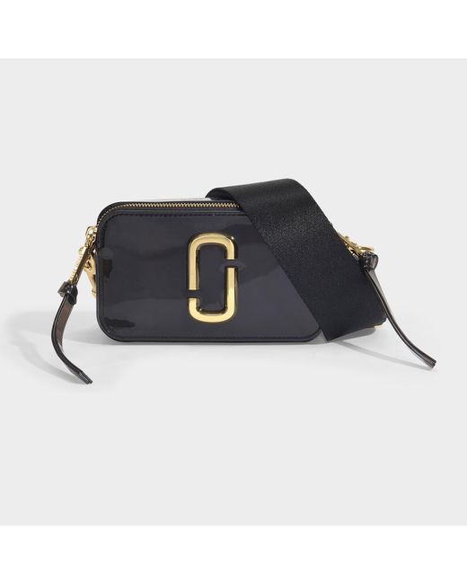 Marc Jacobs The Jelly Snapshot Bag In Black Pvc