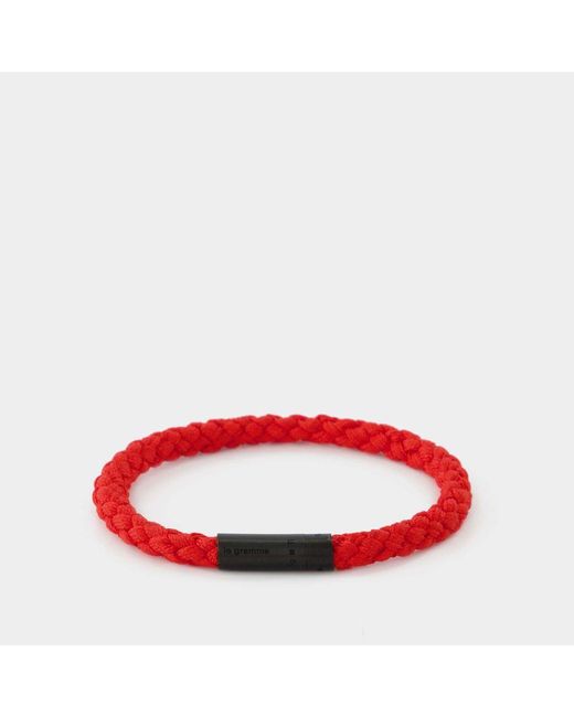 Le Gramme Red 5g Cable Orlebar Brown Bracelet for men