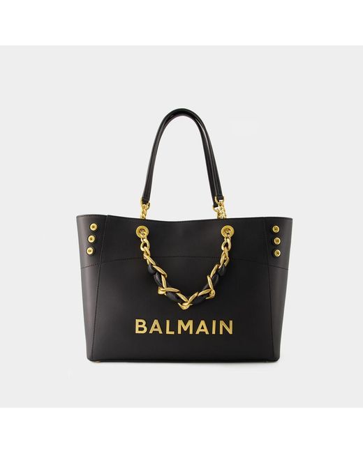Balmain 1945 Sof Faded denim tote bag - Grey