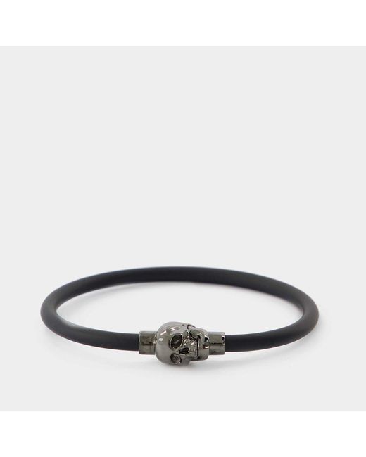 Alexander McQueen Black Skull Bracelet for men