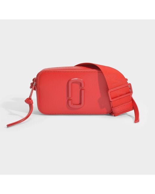 Marc Jacobs Snapshot Dtm Bag In Red Leather