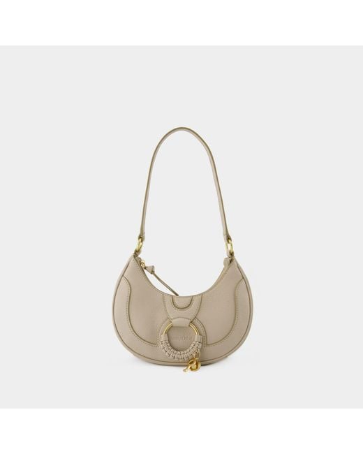 See By Chloé White Hana Hobo Bag - - Leather - Cement Beige