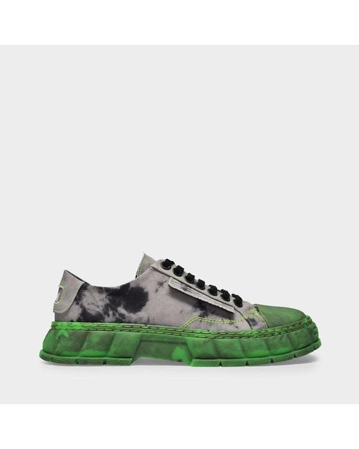 Viron Green 1968 Neon Fog 91p Tie-dye Sneakers for men