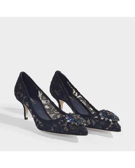 Navy blue lace outlet heels