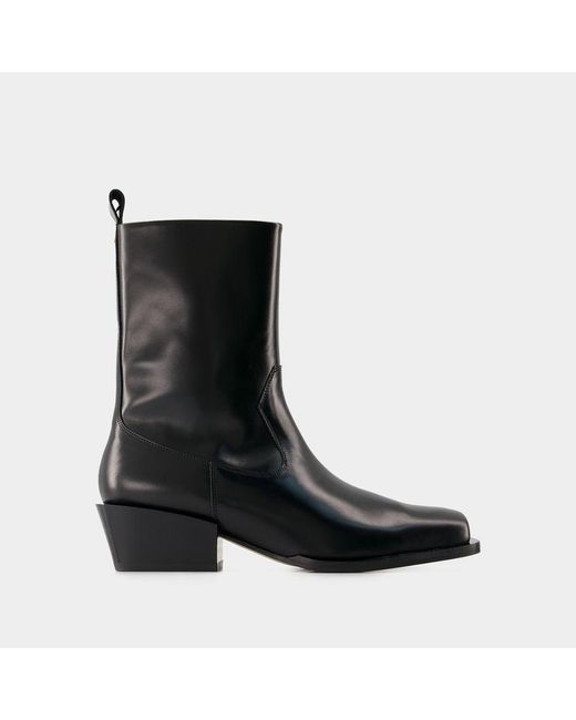 Aeyde Black Bill Ankle Boots