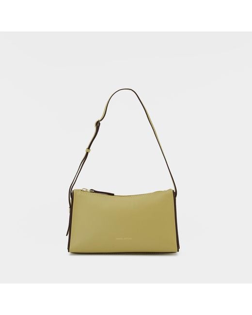MANU Atelier Metallic Mini Prism Hobo Bag - - Tapioca - Leather