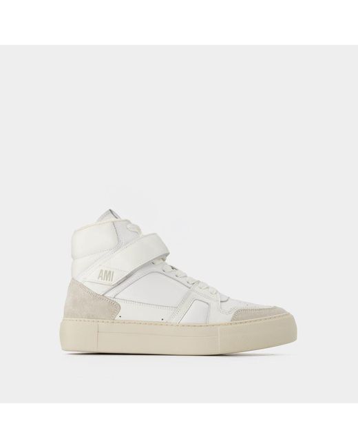AMI White High-top Adc Sneakers
