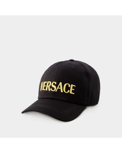 Versace Cap - - Cotton - Black for men