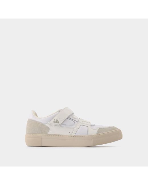 AMI White Low-top Adc Sneakers for men