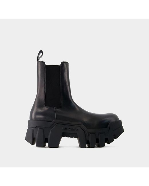 Balenciaga Black Bulldozer Boots