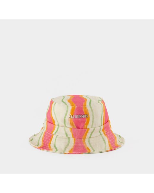 Jacquemus Pink Gadjo Bucket Hat - - Multi - Cotton