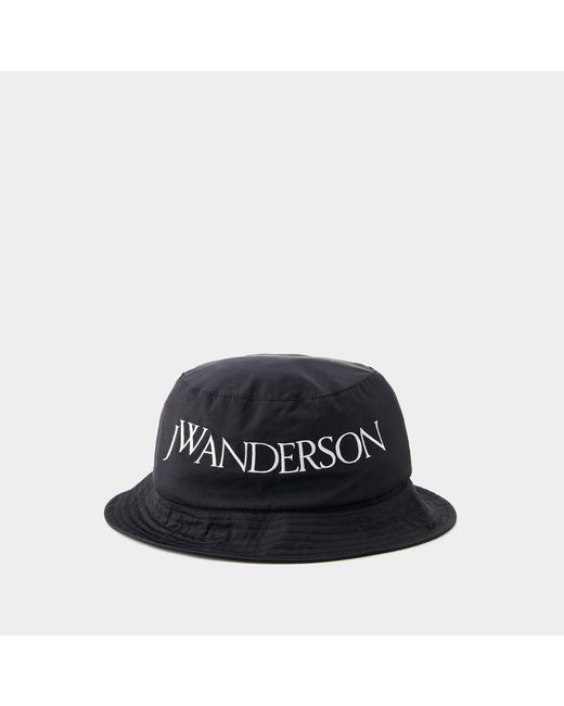 J.W. Anderson Blue Logo Bucket Hat