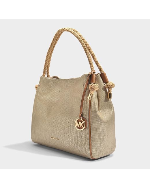 Michael kors isla store large grab bag natural