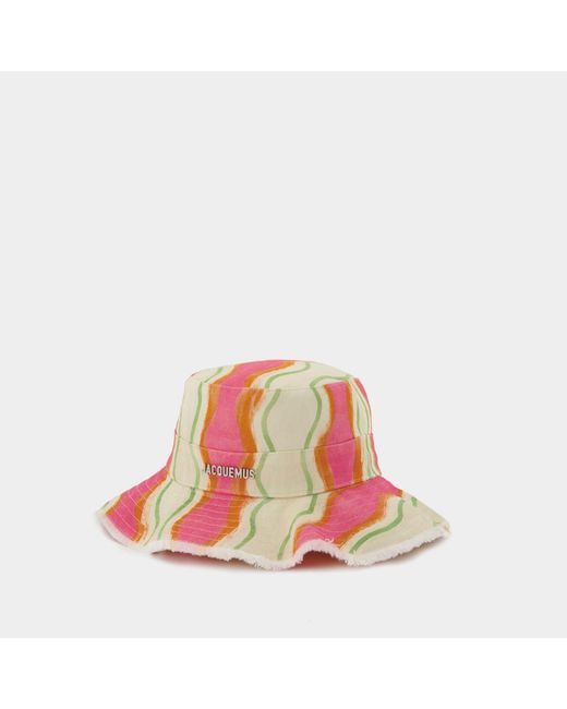 Jacquemus Pink Artichaut Bucket Hat - - Multi - Cotton