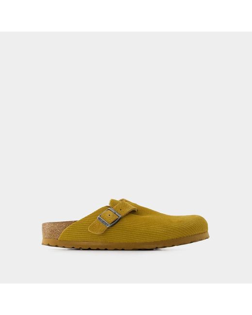 Birkenstock Yellow Boston Vl Corduroy Sandals