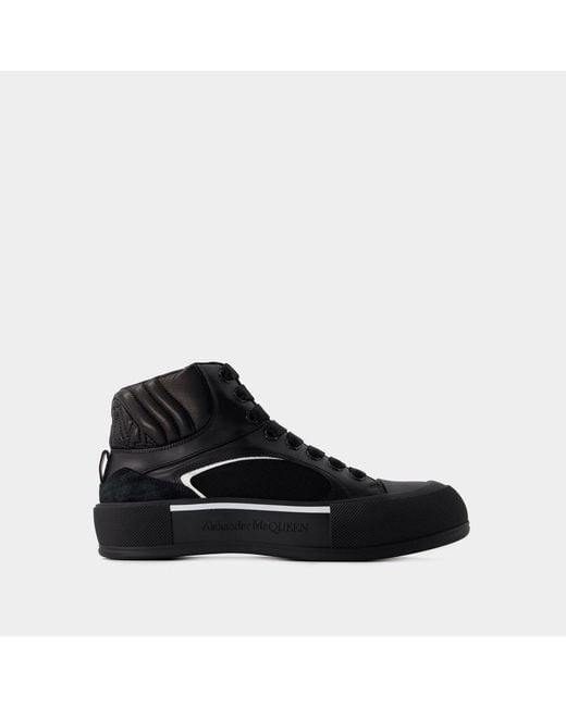 Alexander McQueen Black Deck Sneakers for men