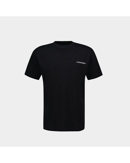 A_COLD_WALL* Black Essentials Small Logo T-shirt for men