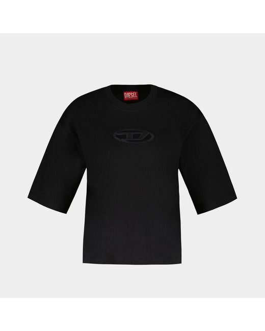 DIESEL Black T-Shirts & Tops