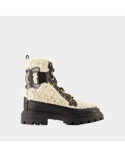 Tod's Natural Gomma Catena Boots