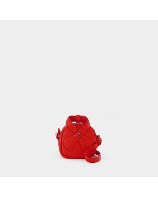 Courreges Red Mini Loop Bag