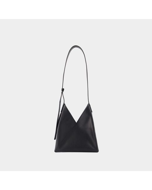 MM6 by Maison Martin Margiela Black Japanese 6 S Soft Shoulder Bag