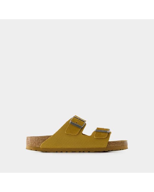 Birkenstock Yellow Arizona Vl Corduroy Sandals