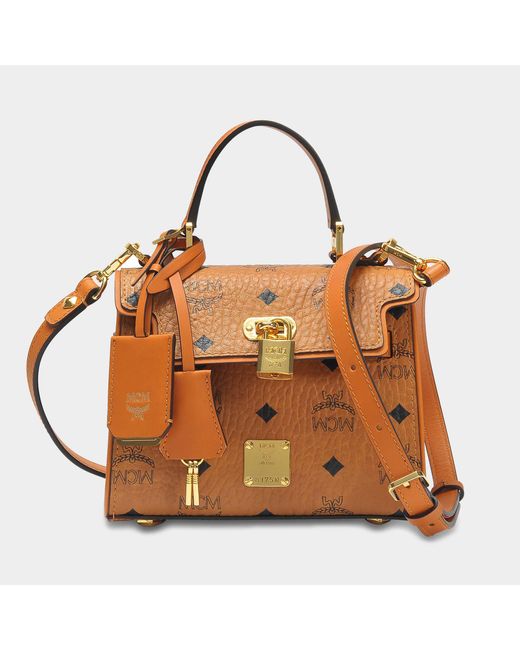 Mua Túi Xách MCM Heritage Satchel In Visetos Màu Nâu - MCM - Mua