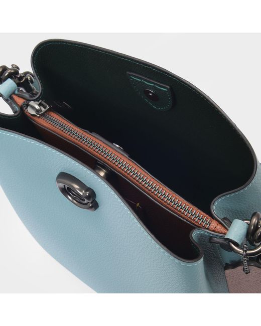 COACH Leather Willow Bucket Bag in Green Lyst