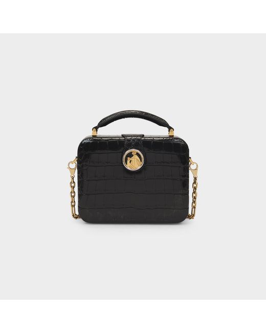 Lanvin Black Bento Box Minaudiere Bag