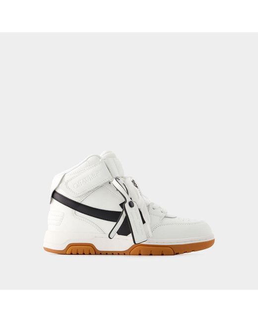 Off-White c/o Virgil Abloh White Out Of Office Mid Top Sneakers