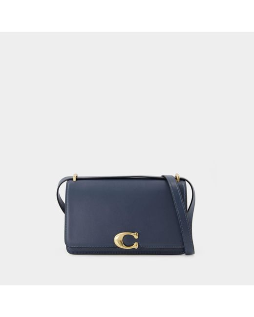 COACH Bandit Shoulder Bag Denim Leather in Blue Lyst UK