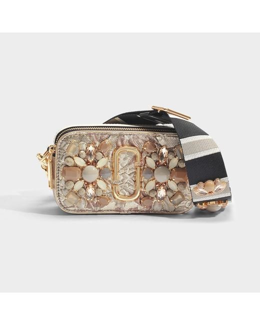 MARC JACOBS: The Snapshot multicolor bag - Beige