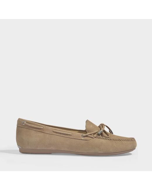 MICHAEL Michael Kors Brown Sutton Moc Loafers In Warm Taupe Sport Suede