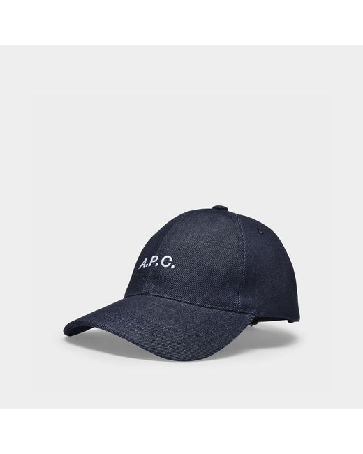 A.P.C. Blue Charlie Hat for men