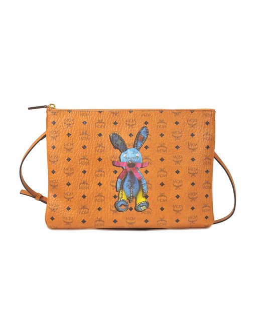 MCM Multicolor Rabbit Medium Crossbody Bag