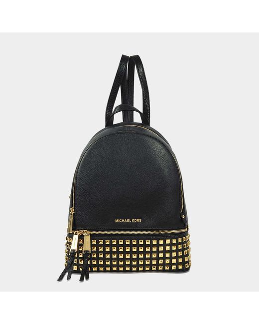 MICHAEL Michael Kors Rhea Zip Medium Pyramid Studs Backpack In