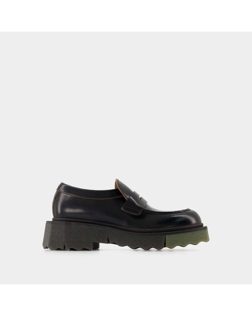 Off-White c/o Virgil Abloh Black Sponge Loafer Ankle Boots