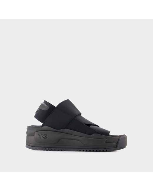 Y-3 Blue Rivalry Sandals - - Black - Leather