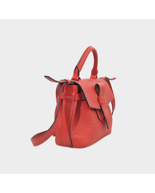 Lancel Charlie Nano Bag In 1948 Red Buffle Skin | Lyst