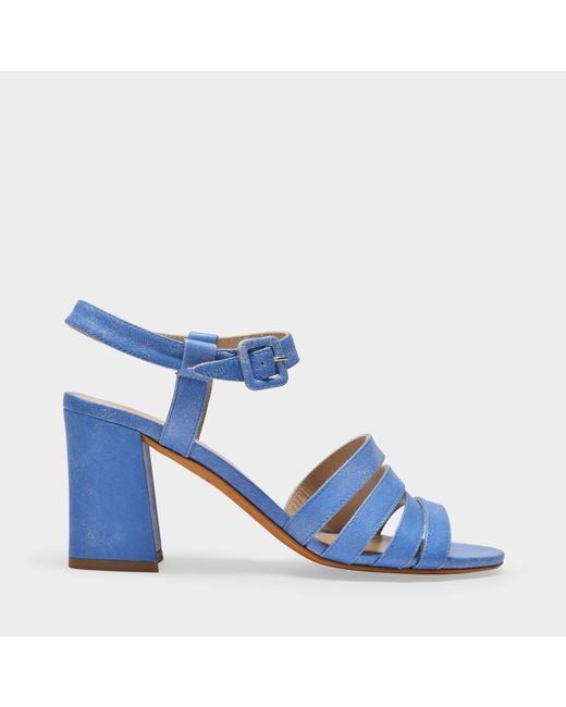 Maryam Nassir Zadeh Blue Palma Sandals - - Stonewash - Leather