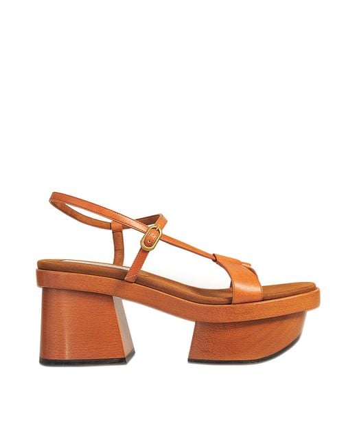Stella McCartney Orange Altea Sandal Platform