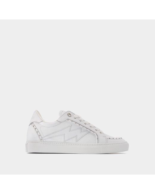 Zadig & Voltaire White Zv1747 Sneakers