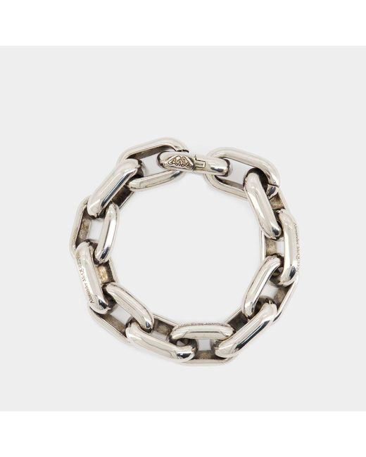 Alexander McQueen Metallic Peak Chain Bracelet