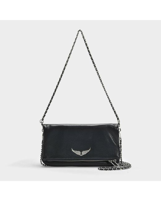 Zadig & Voltaire Rock Grained Leather in Black Lyst UK