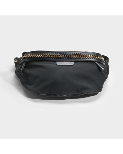 Stella McCartney Eco Nylon Falabella Go Bum Bag In Black Eco Leather
